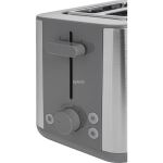Braun Houshold Toaster PurShine HT 1510 GY (edelstahl/grau, 900 Watt, für 2 Scheiben Toast)