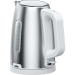 Braun Houshold Wasserkocher PurShine WK 1500 WH (edelstahl/weiß, 1,7 Liter, 2.200 Watt)