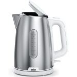Braun Houshold Wasserkocher PurShine WK 1500 WH (edelstahl/weiß, 1,7 Liter, 2.200 Watt)