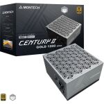 Montech CENTURY II 1200 (silber, 1x 12-Pin High Power GPU, 6x PCIe, Kabelmanagement, 1200 Watt)