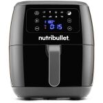 Nutribullet Heißluftfritteuse XXL Digital Air Fryer (schwarz/silber, 1.800 Watt, Korb 7 Liter)