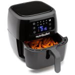 Nutribullet Heißluftfritteuse XXL Digital Air Fryer (schwarz/silber, 1.800 Watt, Korb 7 Liter)