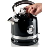 Ariete Wasserkocher Moderna (schwarz, 2.000 Watt, 1,7 Liter)