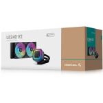 DeepCool LE240 V2 Prozessor All-in-One-Flüssigkeitskühler 12 cm Schwarz