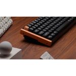 Keychron K2 HE (schwarz/holz, DE-Layout, Gateron Double-Rail Magnetic Nebula, Aluminiumrahmen)