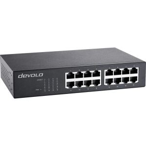 Devolo Gigabit Ethernet Switch 16 Port 7235 (schwarz)