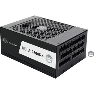 Silverstone Technology HELA 2500R (schwarz, 4x 12-Pin High Power GPU, 7x PCIe, Kabel-Management, 2500 Watt)