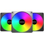 Montech GF120R V2 ARGB (schwarz/weiß, 3er Pack, Reverse, 120 mm)