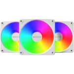 Montech GF120R V2 ARGB (weiß/weiß, 3er Pack, Reverse, 120 mm)