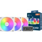 Montech GF120R V2 ARGB (weiß/weiß, 3er Pack, Reverse, 120 mm)