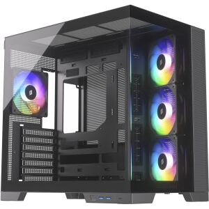 Silentware View A-RGB  (schwarz, Tempered Glass x2)