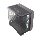 Silentware View A-RGB  (schwarz, Tempered Glass x2)