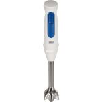 Braun Houshold Stabmixer MultiQuick 3 MQ30202M (weiß/blau, 900 Watt, mit Zerkleinerer und Schneebesen)
