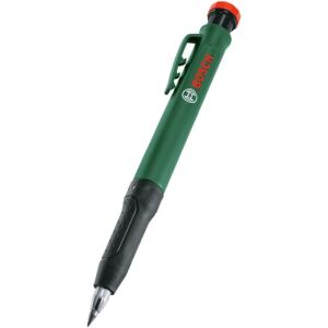 Bosch Power Tools Tieflochmarker Bleistift (grün/schwarz, Zum Markieren von Papier, Holz und vielen anderen Materialien)