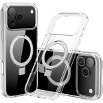 Nevox StyleShell SHOCKFlex mit Standfunktion (transparent, iPhone 17 Pro / iPhone 18 Pro, kompatibel mit MagSafe)
