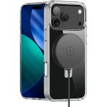 Nevox StyleShell SHOCKFlex mit Standfunktion (transparent, iPhone 17 Pro / iPhone 18 Pro, kompatibel mit MagSafe)