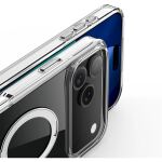 Nevox StyleShell SHOCKFlex mit Standfunktion (transparent, iPhone 17 Pro / iPhone 18 Pro, kompatibel mit MagSafe)