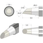 iFixit FixHub Lötspitze konisch-angeschrägt 2,6 mm (silber)