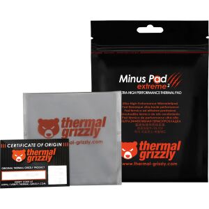 Thermal Grizzly Minus Pad extreme 2 - 100x 100x 2,0 mm (grau)
