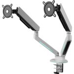 One for all Universeller Gaming Dual Monitorarm (DM8220) (weiß, RGB)