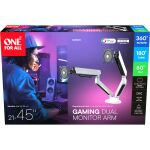 One for all Universeller Gaming Dual Monitorarm (DM8220) (weiß, RGB)