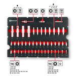 Einhell-KWB E-Case Werkzeugkoffer Werkstatt, 92-teilig (schwarz/rot)