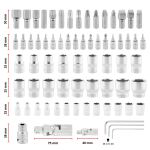Einhell-KWB E-Case Werkzeugkoffer Werkstatt, 92-teilig (schwarz/rot)