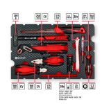 Einhell-KWB E-Case Werkzeugkoffer Renovierung, 78-teilig (schwarz/rot)