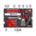Einhell-KWB E-Case Werkzeugkoffer Renovierung, 78-teilig (schwarz/rot)