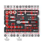 Einhell-KWB E-Case Werkzeugkoffer Mechanik, 201-teilig (schwarz/rot)