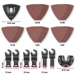 Einhell-KWB Multitool-Set 35-teilig, in XL-PLUS-CASE (für Holz, für Multifunktionswerkzeuge)