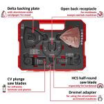Einhell-KWB Multitool-Set 35-teilig, in XL-PLUS-CASE (für Holz, für Multifunktionswerkzeuge)