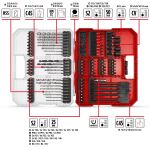 Einhell-KWB XL-CASE Impact-Bit- und Bohrer-Set, 95-teilig, Bohrer- & Bit-Satz