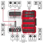 Einhell-KWB Bit- und Magnetbithalter-Set in M-CASE, 42-teilig