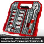 Einhell-KWB Bit- und Ratschen-Set in L-CASE, 37-teilig