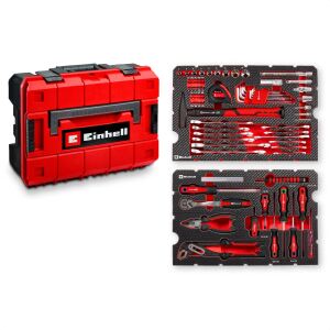 Einhell-KWB E-Case Werkzeugkoffer Universal, 80-teilig (schwarz/rot)