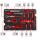Einhell-KWB E-Case Werkzeugkoffer Universal, 80-teilig (schwarz/rot)