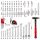 Einhell-KWB E-Case Werkzeugkoffer Universal, 80-teilig (schwarz/rot)