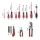 Einhell-KWB E-Case Werkzeugkoffer Universal, 80-teilig (schwarz/rot)