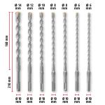 Einhell-KWB Hammerbohrer-Satz SDS-plus, Ø 6-14 mm (7-teilig, 210 mm)