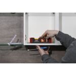 Einhell-KWB Alu-Mini-Wasserwaage 20 cm (dunkelgrau/rot)