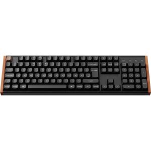 Keychron K10 HE (schwarz/holz, DE-Layout, Gateron Double-Rail Magnetic Nebula, Hot-Swap, Aluminiumrahmen, RGB)