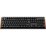 Keychron K10 HE (schwarz/holz, DE-Layout, Gateron Double-Rail Magnetic Nebula, Hot-Swap, Aluminiumrahmen, RGB)