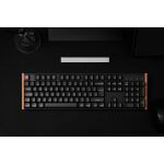 Keychron K10 HE (schwarz/holz, DE-Layout, Gateron Double-Rail Magnetic Nebula, Hot-Swap, Aluminiumrahmen, RGB)