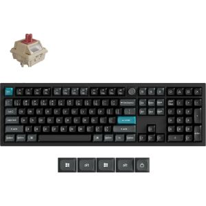 Keychron Q6 Ultra 8K (schwarz, DE-Layout, Keychron Silk POM Red, Hot-Swap, Aluminiumrahmen, RGB)