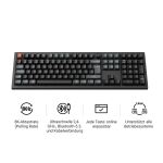 Keychron V6 Ultra 8K (schwarz, DE-Layout, Keychron Silk POM Red, Hot-Swap, RGB)