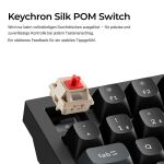 Keychron V6 Ultra 8K (schwarz, DE-Layout, Keychron Silk POM Red, Hot-Swap, RGB)