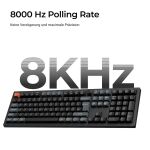 Keychron V6 Ultra 8K (schwarz, DE-Layout, Keychron Silk POM Red, Hot-Swap, RGB)