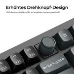 Keychron V6 Ultra 8K (schwarz, DE-Layout, Keychron Silk POM Red, Hot-Swap, RGB)