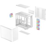 Deepcool CG530U 4F WH (weiß, Gebogene Glasvitrine)